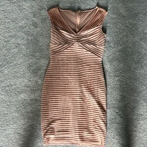 5/$25- Calvin Klein blush bodice wedding dress